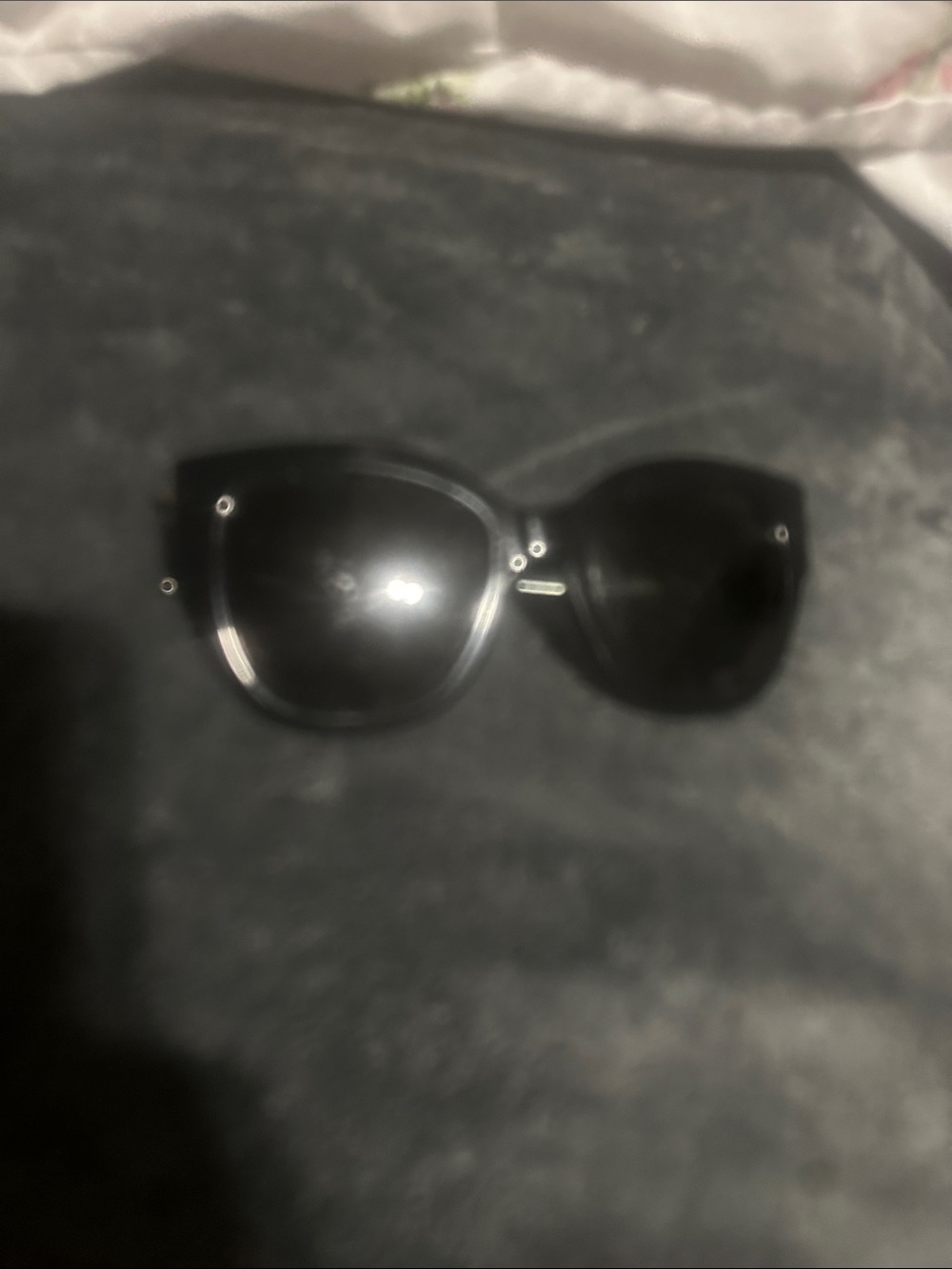 Yves Saint Laurent Black Cat-Eye Sunglasses